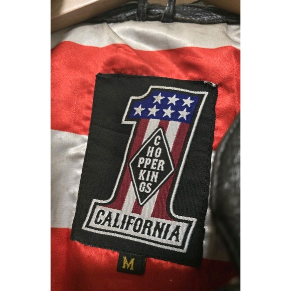 Chopper Kings California Mens Camo Leather Vest Size Meduim- Flaws - Picture 3 of 9